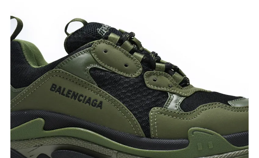  Balenciaga Triple S Army Green 536737 W09O6 9888