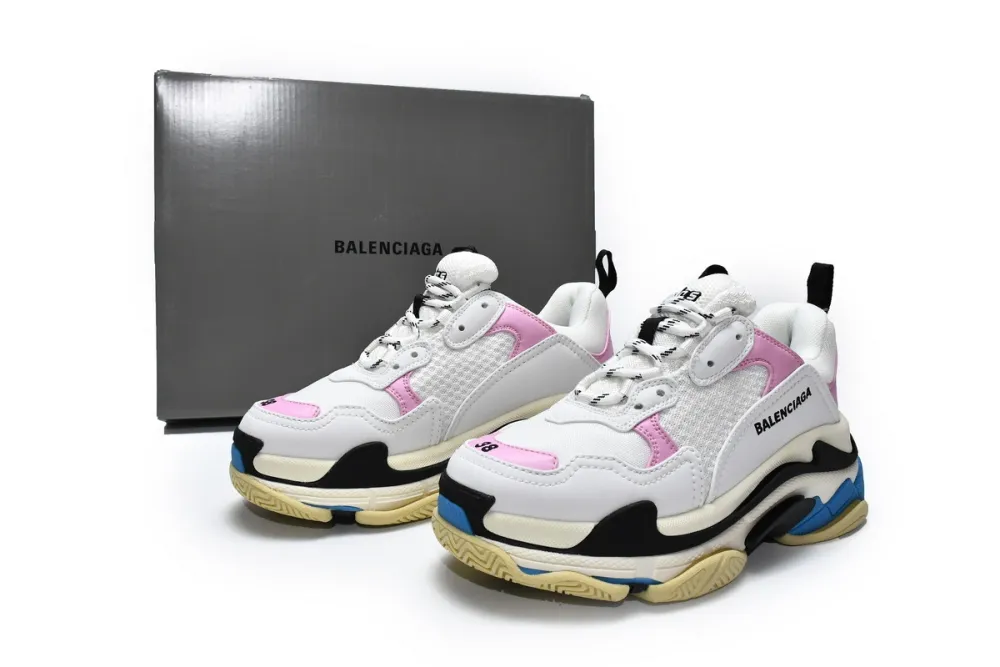  Balenciaga Triple S Blue Pink 524039 W09ON 8866