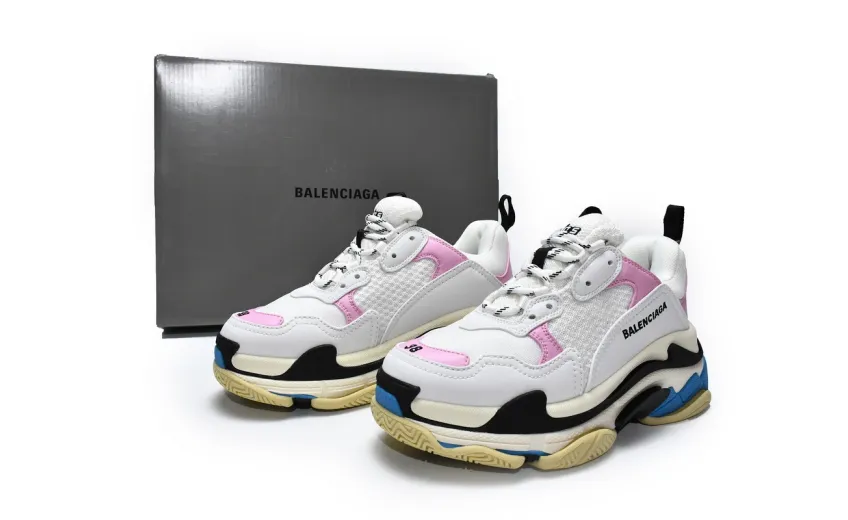  Balenciaga Triple S Blue Pink 524039 W09ON 8866