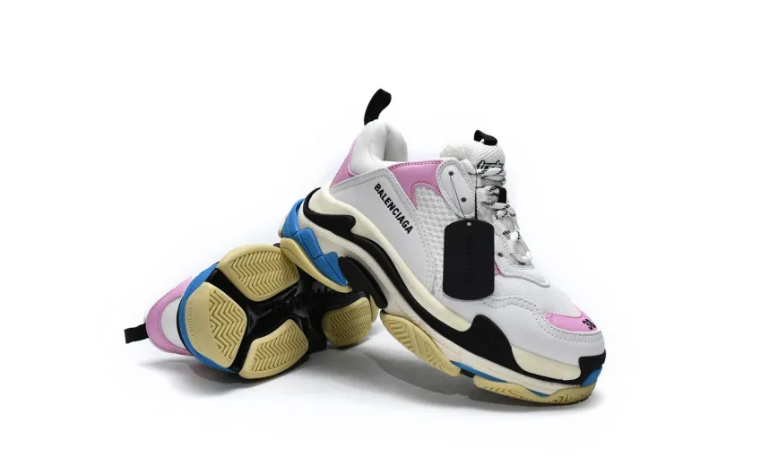 Balenciaga Triple S Blue Pink 524039 W09ON 8866