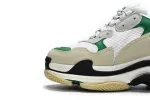 Balenciaga Triple S White Green 536737 W09O1 9090