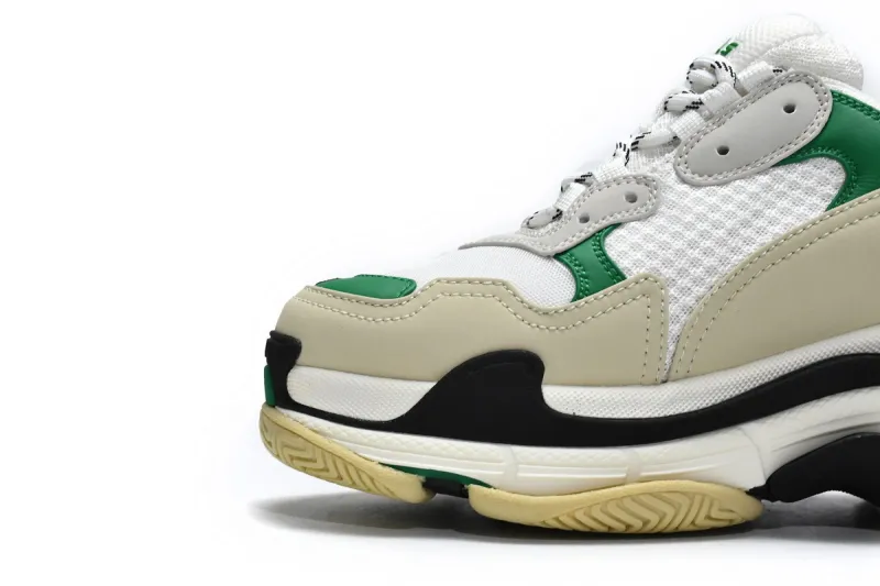  Balenciaga Triple S White Green 536737 W09O1 9090