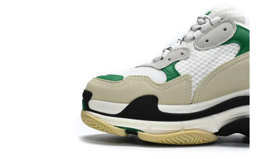  Balenciaga Triple S White Green 536737 W09O1 9090