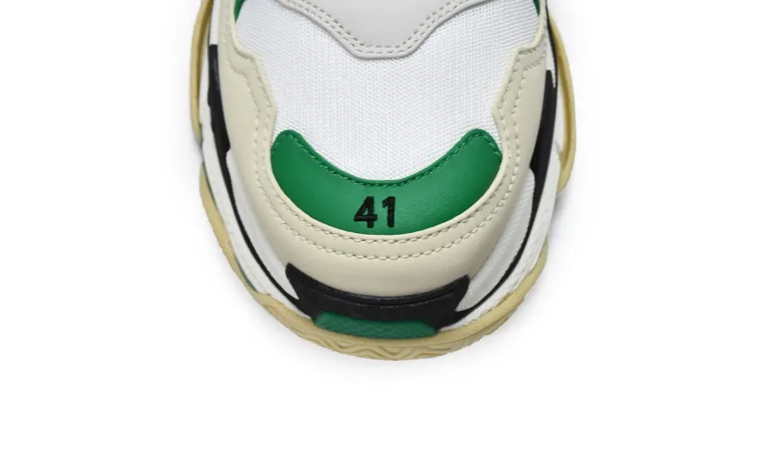  Balenciaga Triple S White Green 536737 W09O1 9090