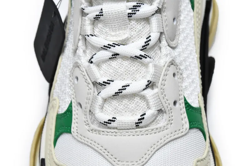  Balenciaga Triple S White Green 536737 W09O1 9090