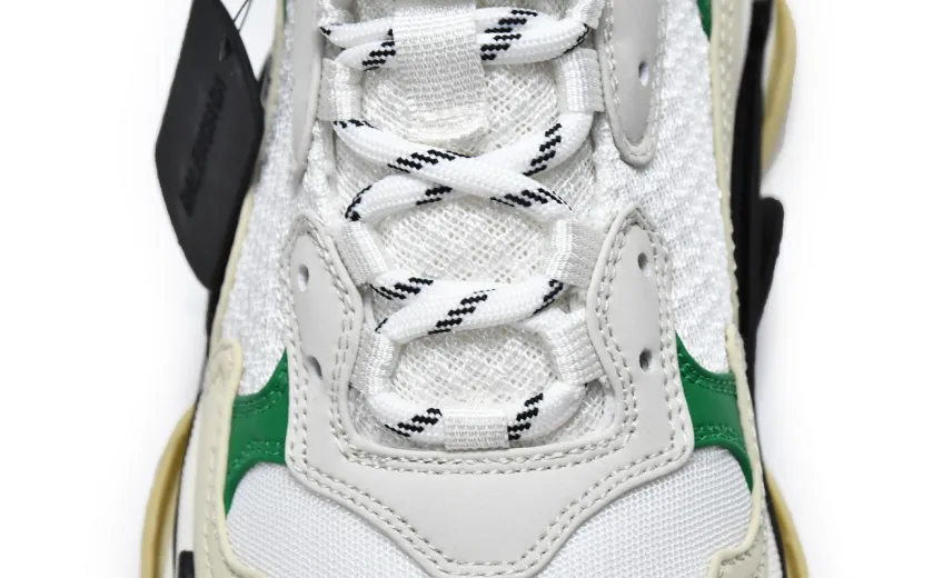  Balenciaga Triple S White Green 536737 W09O1 9090