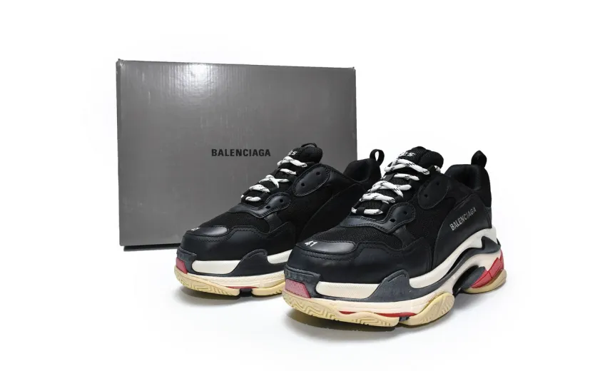  Balenciaga Triple S Black Red 533882 W0901 1000