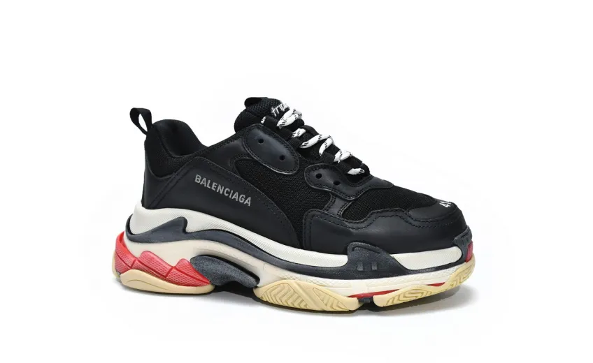  Balenciaga Triple S Black Red 533882 W0901 1000