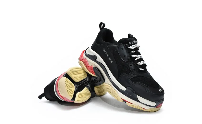  Balenciaga Triple S Black Red 533882 W0901 1000