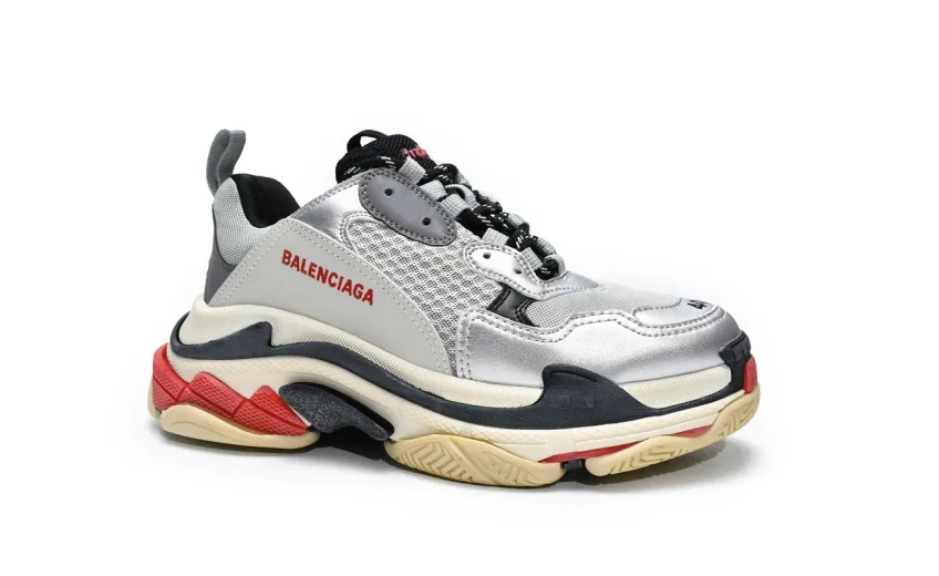  Balenciaga Triple S Grey Silver Black 512175 W0903 1081