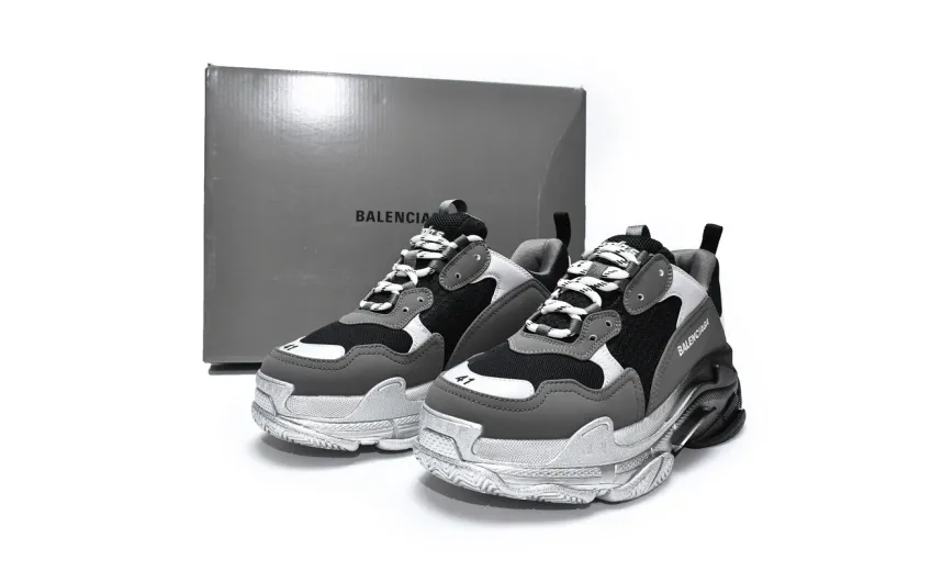  Balenciaga Triple S Graded Grey 536737 W2FA1 9108