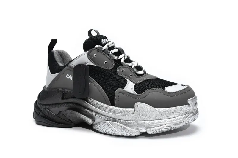  Balenciaga Triple S Graded Grey 536737 W2FA1 9108