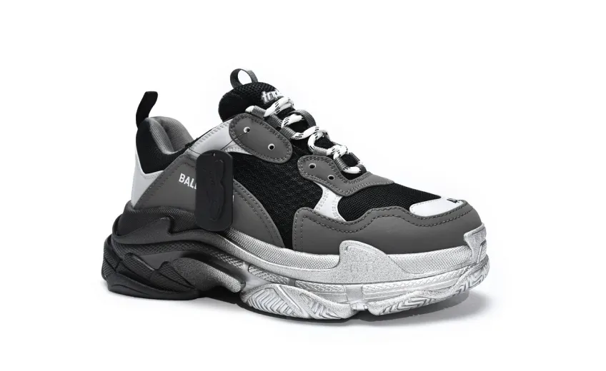  Balenciaga Triple S Graded Grey 536737 W2FA1 9108