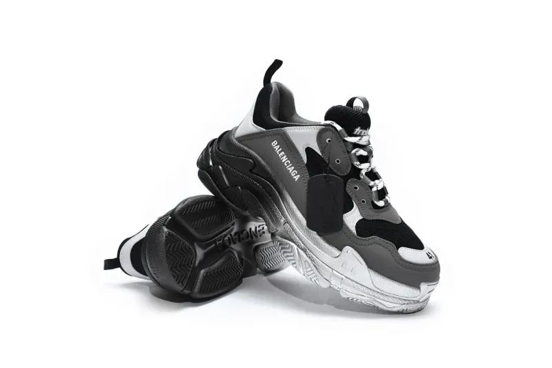  Balenciaga Triple S Graded Grey 536737 W2FA1 9108