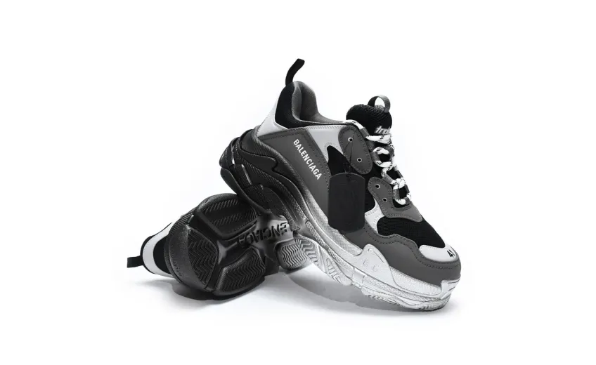  Balenciaga Triple S Graded Grey 536737 W2FA1 9108