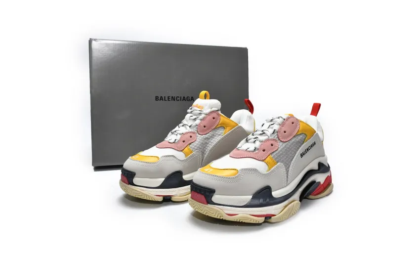  Balenciaga Triple S White Light Pink 524038 W09O5 9035