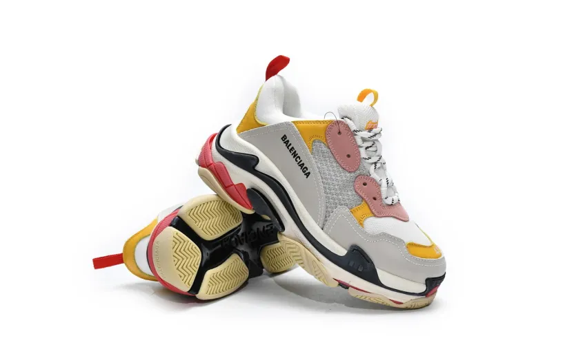  Balenciaga Triple S White Light Pink 524038 W09O5 9035