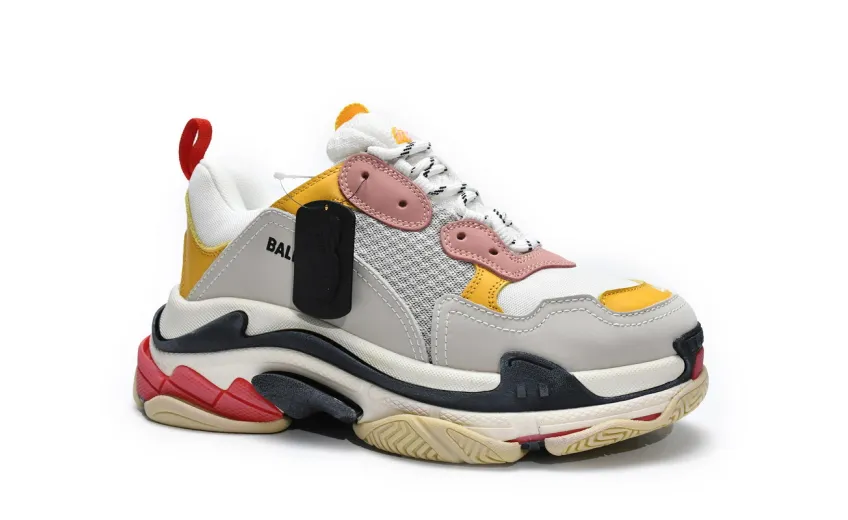  Balenciaga Triple S White Light Pink 524038 W09O5 9035
