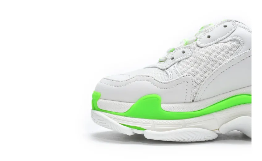  Balenciaga Triple S White Grey Green 524039 W2CA3 5390