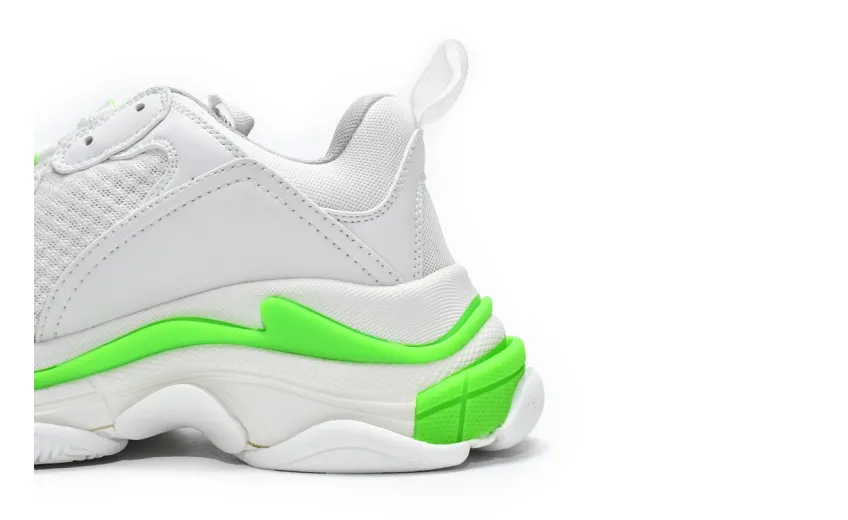 Balenciaga Triple S White Grey Green 524039 W2CA3 5390