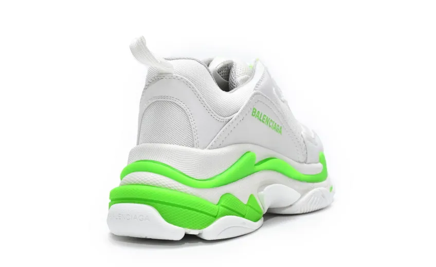  Balenciaga Triple S White Grey Green 524039 W2CA3 5390