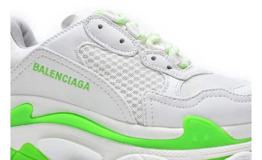  Balenciaga Triple S White Grey Green 524039 W2CA3 5390