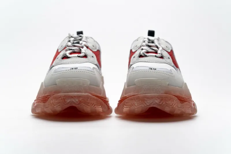  Balenciaga Triple S White Red 544351 W09E1 4552