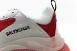  Balenciaga Triple S White Red 544351 W09E1 4552