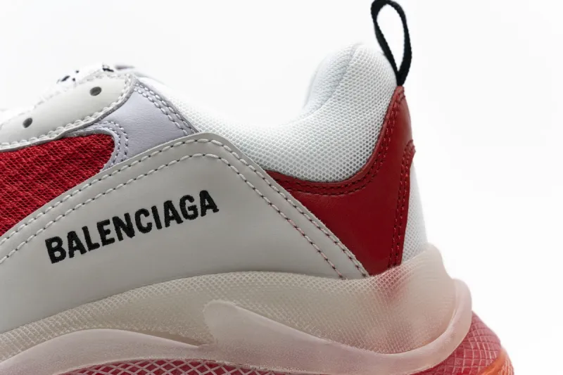 Balenciaga Triple S White Red 544351 W09E1 4552