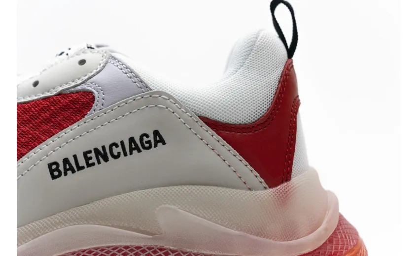  Balenciaga Triple S White Red 544351 W09E1 4552