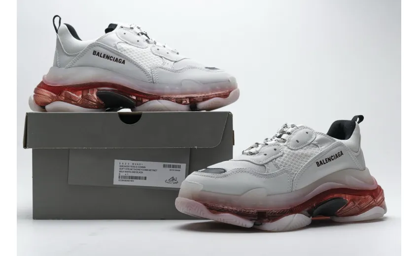  Balenciaga Triple S Milk White Black 0625 W09O1