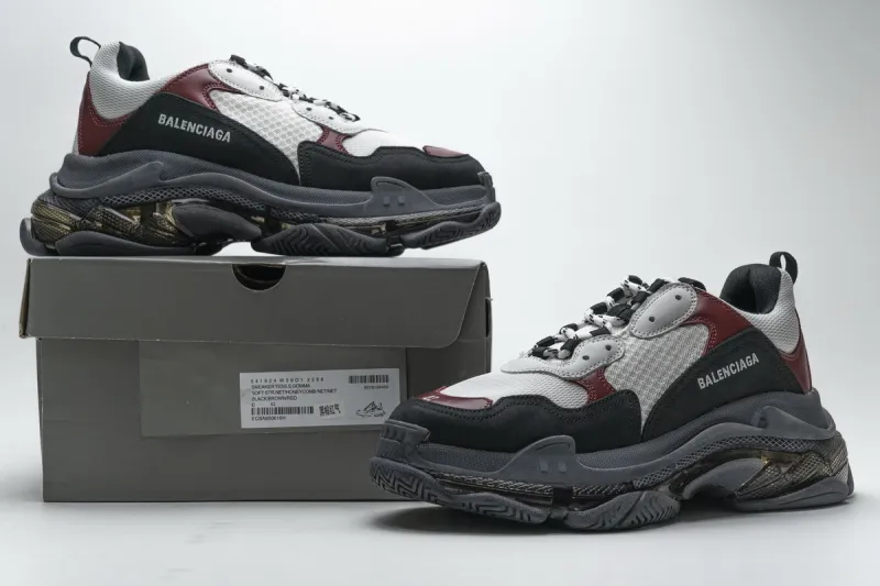  Balenciaga Triple S Black Brown Red 541624 W09O1 2268 
