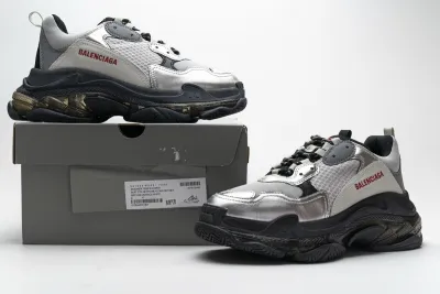  Balenciaga Triple S Black Silver 541624 W09E1 7320  01