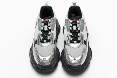  Balenciaga Triple S Black Silver 541624 W09E1 7320  02