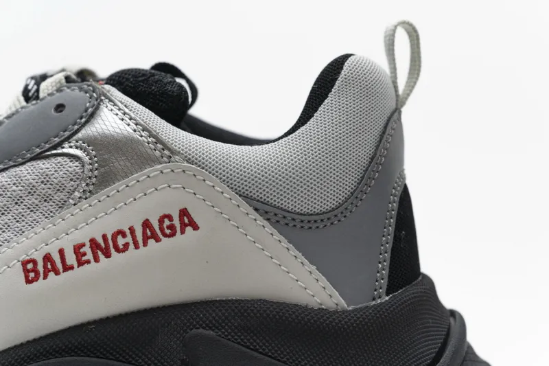  Balenciaga Triple S Black Silver 541624 W09E1 7320 