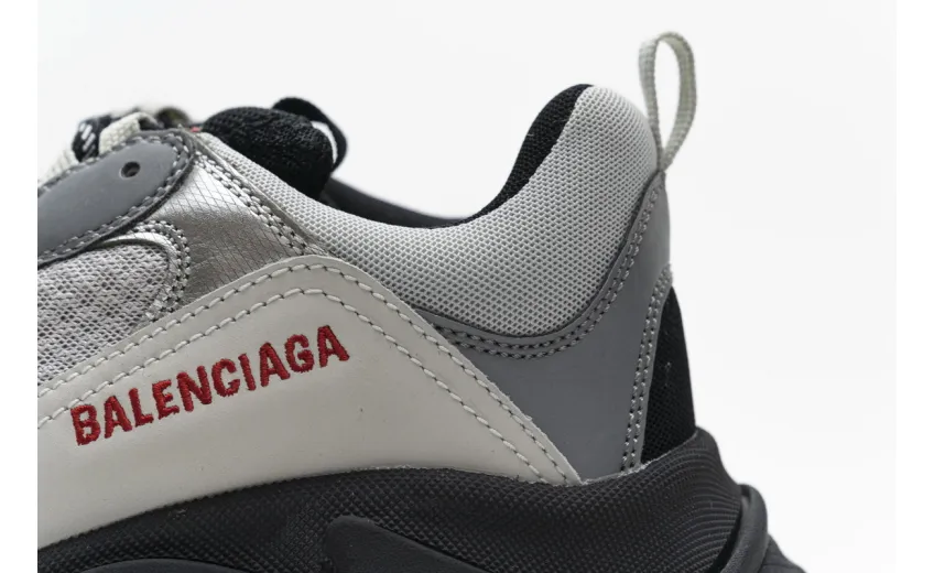 Balenciaga Triple S Black Silver 541624 W09E1 7320 