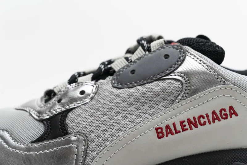  Balenciaga Triple S Black Silver 541624 W09E1 7320 