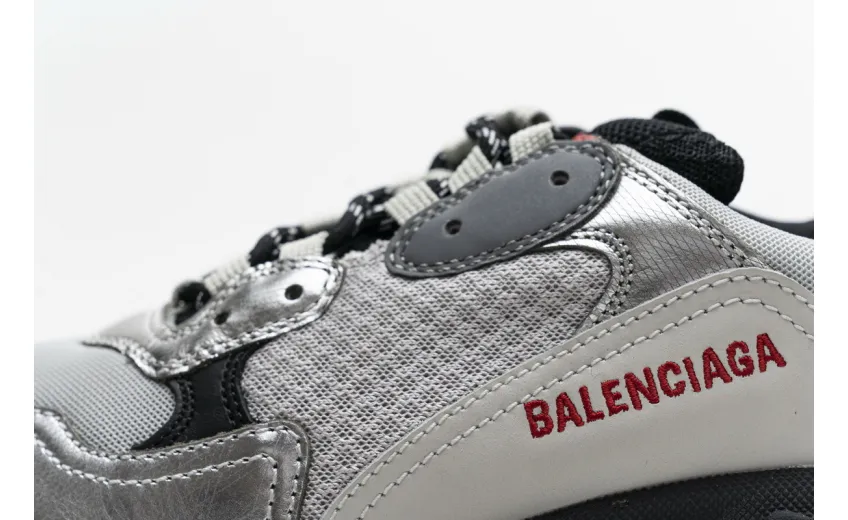  Balenciaga Triple S Black Silver 541624 W09E1 7320 