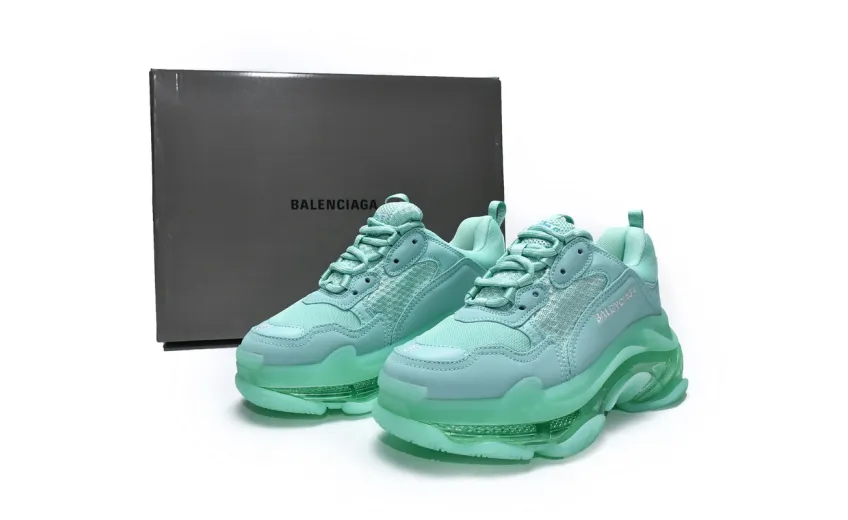  Balenciaga Triple S Aqua 544351 W2GA1 4500