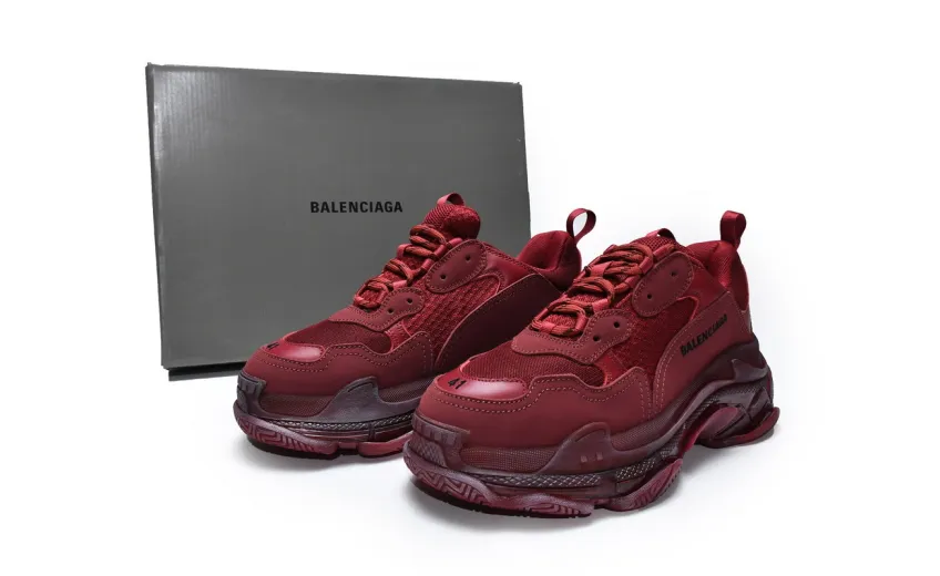  Balenciaga Triple S Red Wine 544351 W06F1 9878