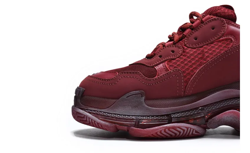  Balenciaga Triple S Red Wine 544351 W06F1 9878