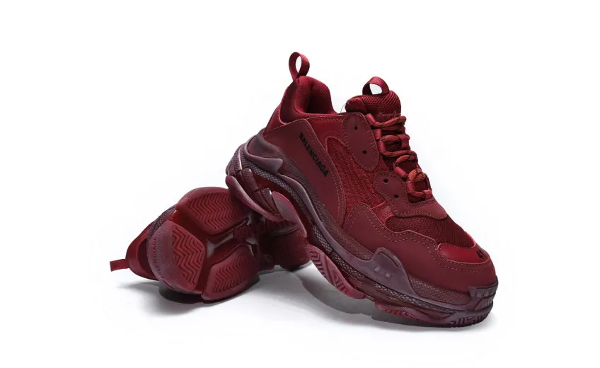  Balenciaga Triple S Red Wine 544351 W06F1 9878
