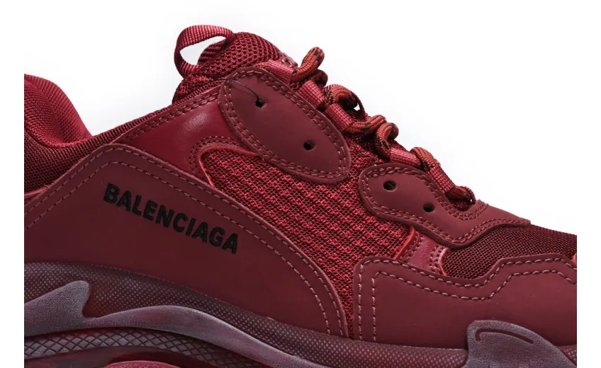  Balenciaga Triple S Red Wine 544351 W06F1 9878