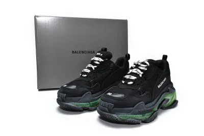  Balenciaga Triple S Black Green 544351 W09ON 1047 01