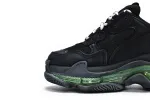  Balenciaga Triple S Black Green 544351 W09ON 1047