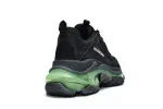  Balenciaga Triple S Black Green 544351 W09ON 1047
