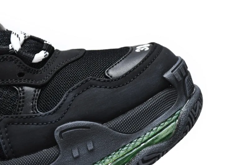  Balenciaga Triple S Black Green 544351 W09ON 1047