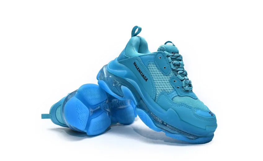  Balenciaga Triple S Cyanine 544351 W09O1 9008