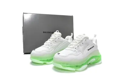  Balenciaga Triple S White Green 544351 W09O1 9001 01