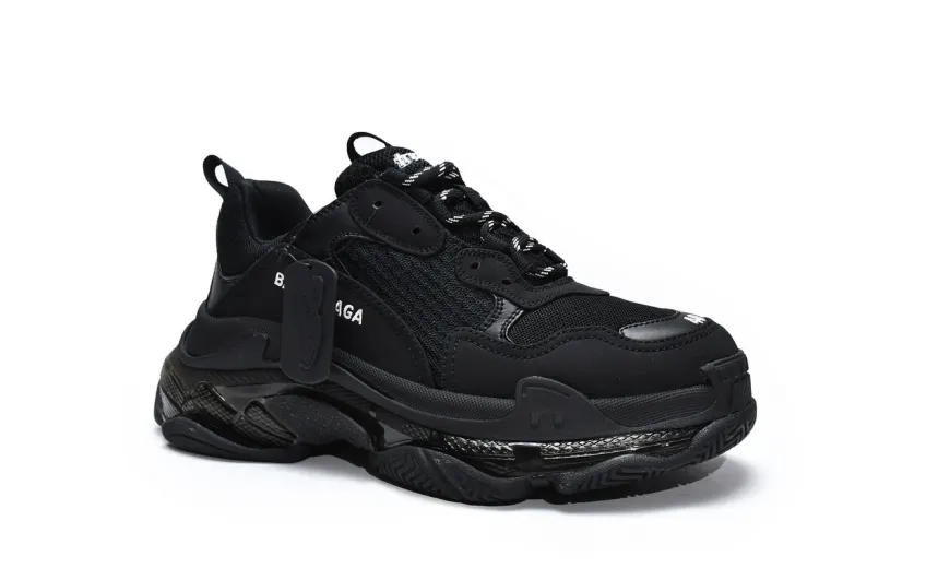  Balenciaga Triple S Black 541624 W2FB1 1000